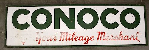 Conoco Service Station Advertising Sign 1947 RARE