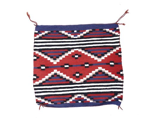 Navajo RARE Moki Pattern Wool Trade Rug