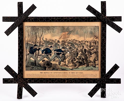 Two Currier & Ives Civil War color lithographs