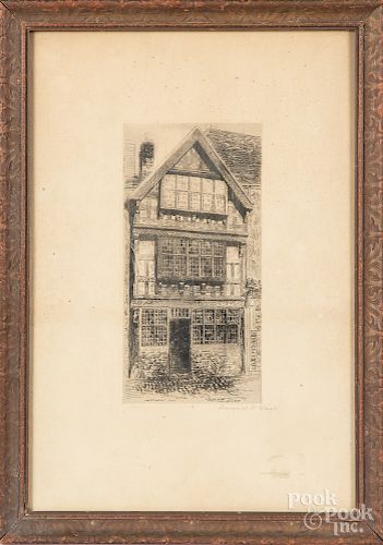 Two signed etchings
