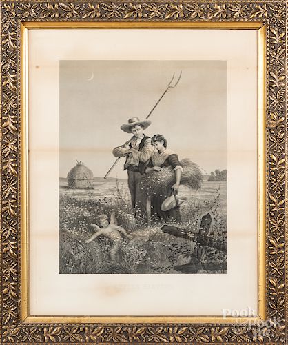 William Wellstood Cupid's Harvest lithograph