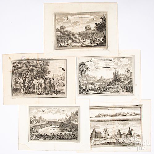 Five Bellin 1746 prints