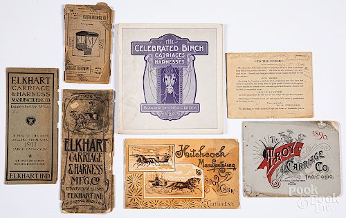 Group of early carriage, wagon and sleigh catalogs