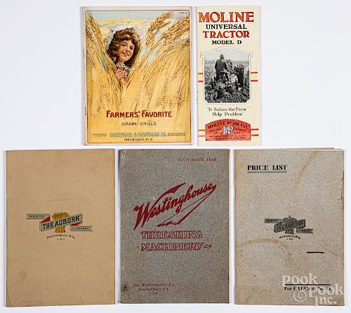 Five early farm machinery catalogs