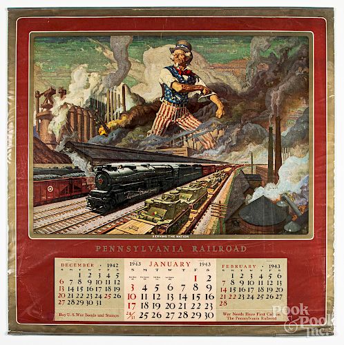 1943 Pennsylvania Railroad calendar