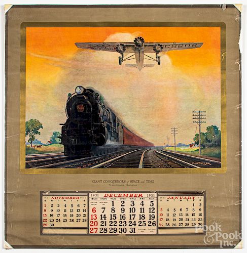 1931 Pennsylvania Railroad calendar