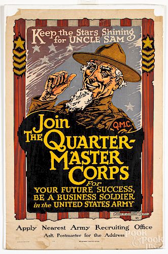 WWI US Army recruitment poster