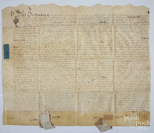 English servitude trade indenture document