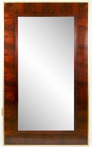Large Contemporary Mahogany & Parcel Gilt Mirror