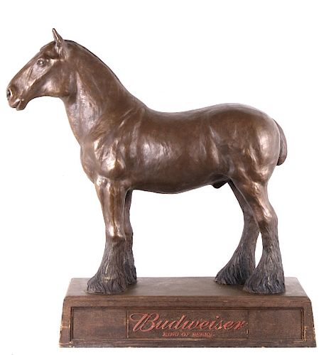 Original 1930's Budweiser Clydesdale Horse Adv.