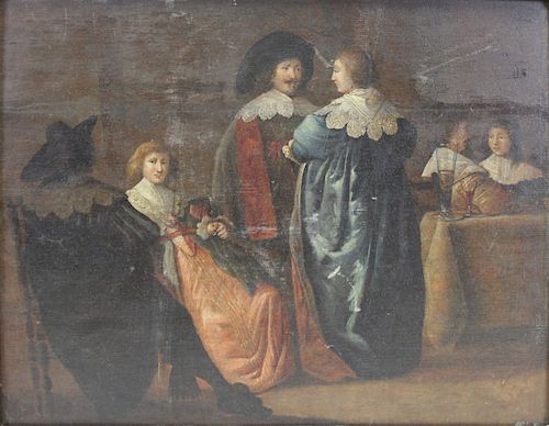 UNSIGNED. Old Master Oil On Panel After Rembrandt