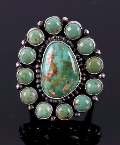 Navajo Royston Turquoise & Sterling Silver Ring
