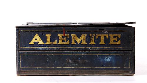 Original Alemite Lubricant System Advertising Box