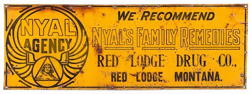 Nyal's Family Remedies Red Lodge Advertising Sign