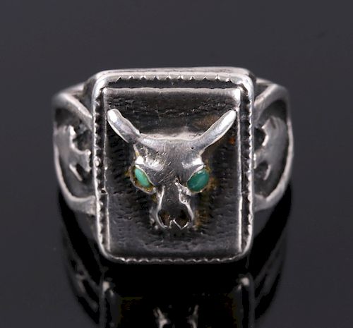 Navajo Fred Harvey Turquoise & Silver Ring