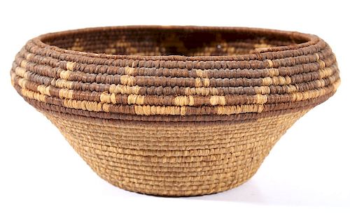 Pomo Native American Hand Woven Basket c. 1800's