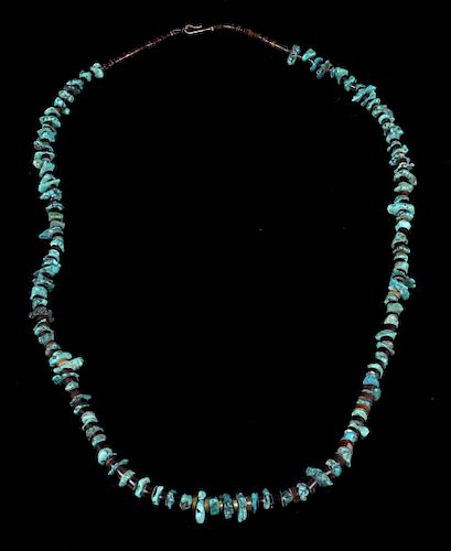 Navajo Turquoise Mountain & Heishe Shell Necklace