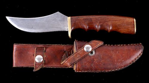 Custom Butte, Montana Knife & Leather Scabbard