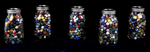 Vintage Large Collection of Marbles