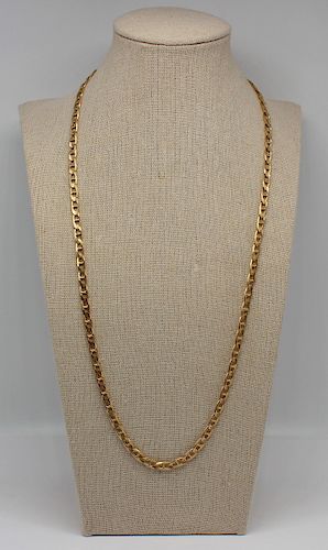 JEWELRY. Men's 14kt Gold Mariners Link Chain