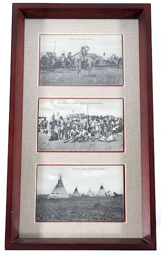 Blackfoot Native American Framed Photographs