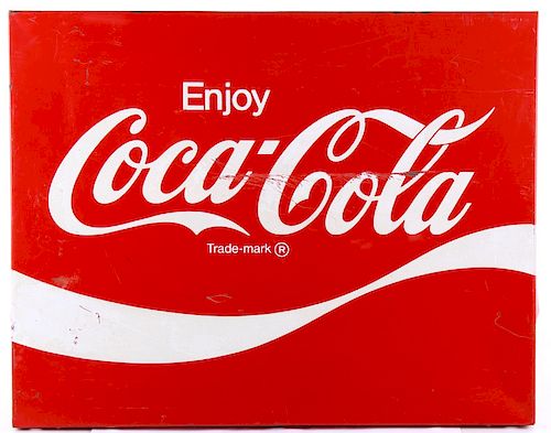 Original Coca-Cola Metal Advertising Sign