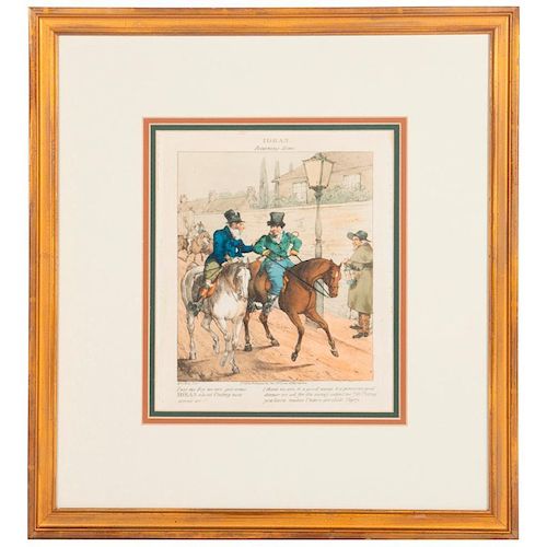 An early 19th century English colored print signed Henry Alken (1785-1851).