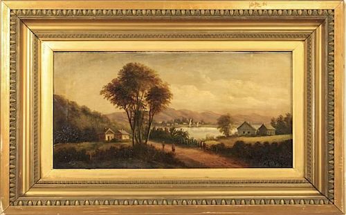 American School 19th C. Oil, Catskills Landscape