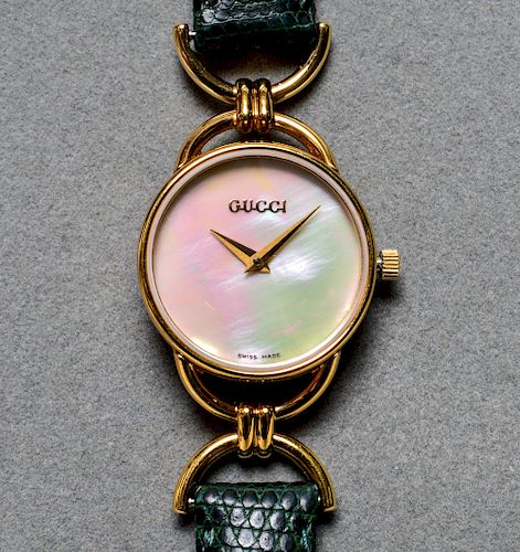 Gucci Swiss Made Gold-Tone MOP Dial Ladies' Watch