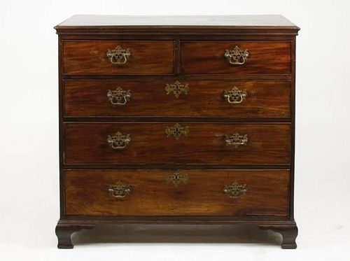 American 18th C. Chippendale Mahogany Chest