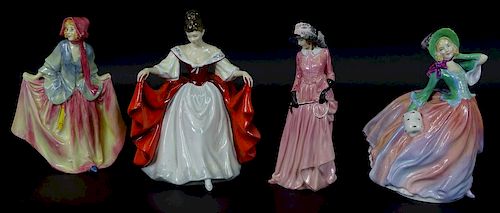 (4) Four Royal Doulton Porcelain Women Figures