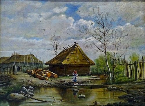 After Pavel Bryullov Russian Oil Painting
