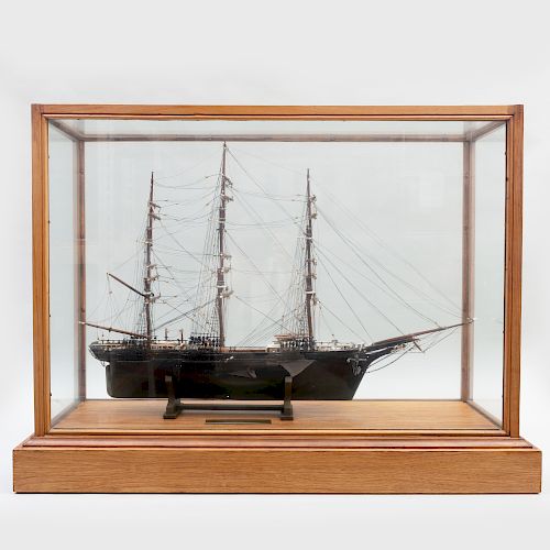 Painted Model of Sailing Ship 'Cutty Sark'