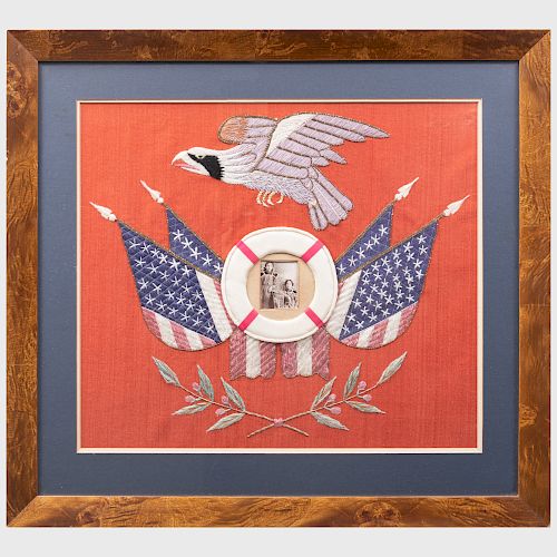 Japanese Export Patriotic Embroidery