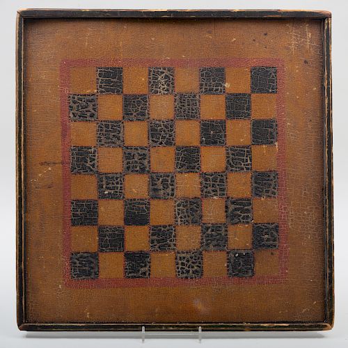 American Polychrome Painted Checkerboard