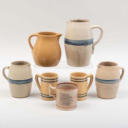 Group of Pottery Drinkware