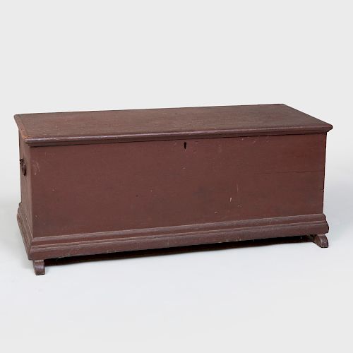Hudson Valley Brown Painted Blanket Chest