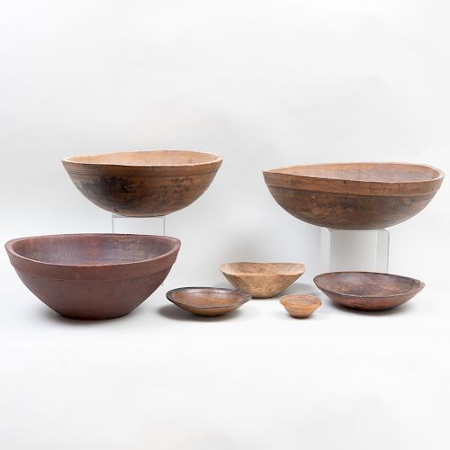 Group of Seven American Wood Bowls