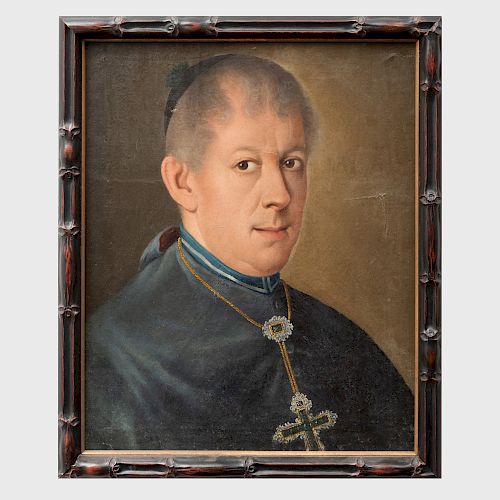 Chinese Export School: Portrait of a Clergyman