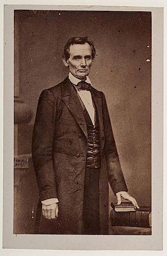 Abraham Lincoln CDV by E. Anthony, Taken Before the Cooper Union Speech 