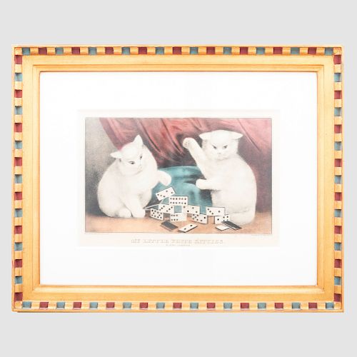 Currier and Ives: My Little White Kittens