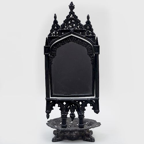 Gothic Style Cast Iron Table Mirror
