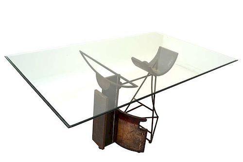 Mid Century Modern Brutalist Artigas Sculptural Desk Custom Made