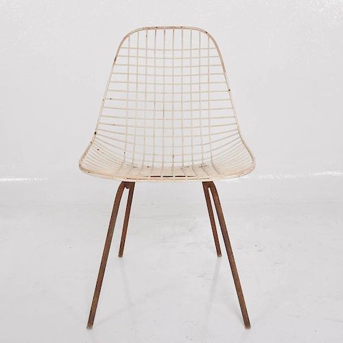 Set of Three Wire Chair DKX 5 by Ray & Charles Eames Designed in 1951