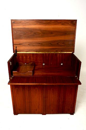 Mid-Century Modern Walnut  Cabinet Desk