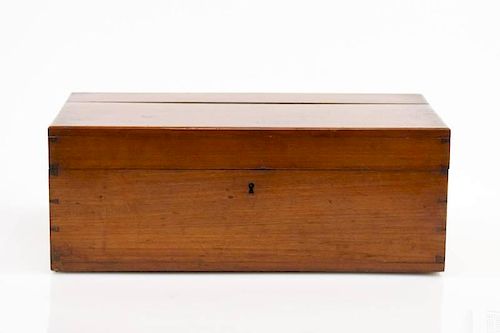 Large Stained Oak Box, Late 19th/Early 20th C.