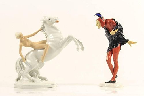 2 German Porcelain Figurines