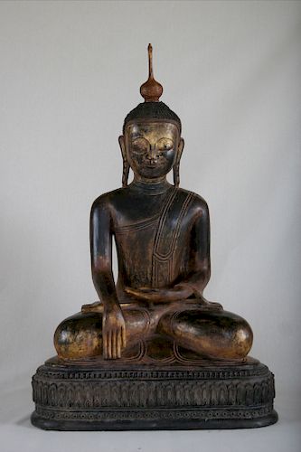 Buddha, Dry Lacquer, Burma, 18th Century