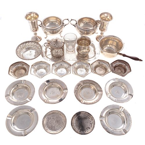 A Collection of Sterling Silver Tableware