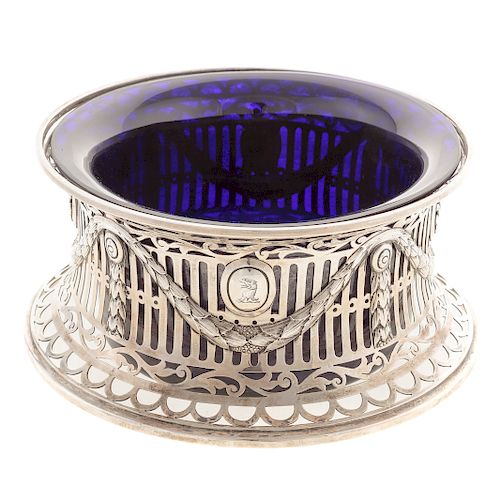 Edward VII Sterling Armorial Dish Ring